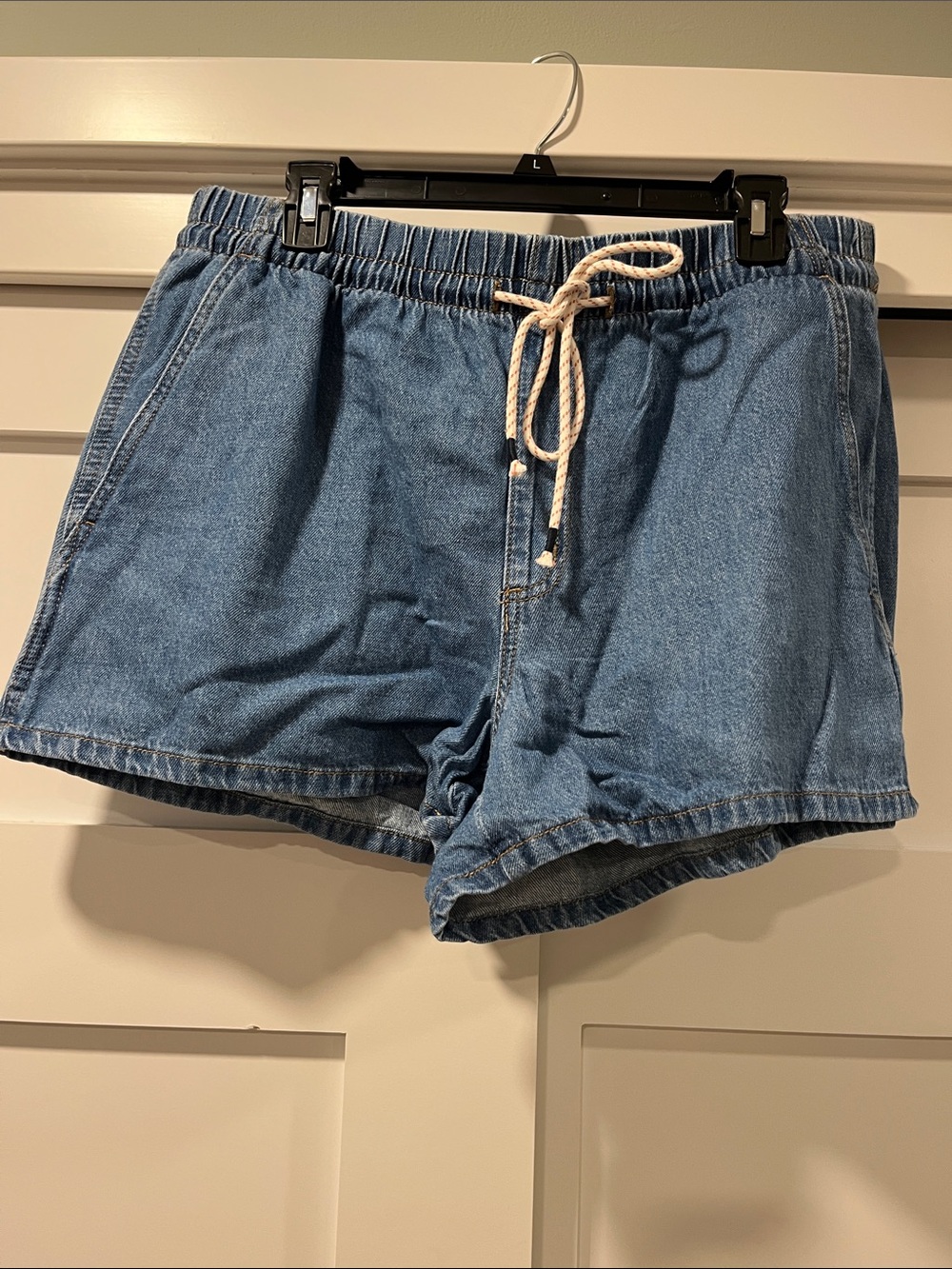 Universal Thread Light Blue Denim Drawstring Shorts